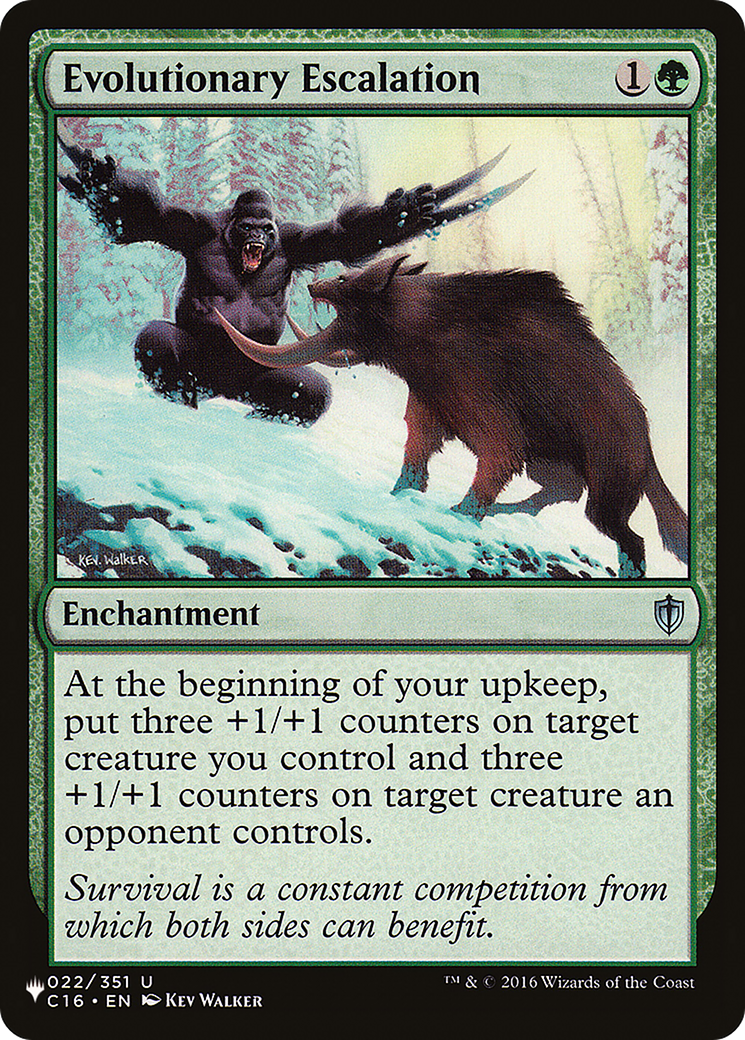 Evolutionary Escalation [The List] | Card Citadel