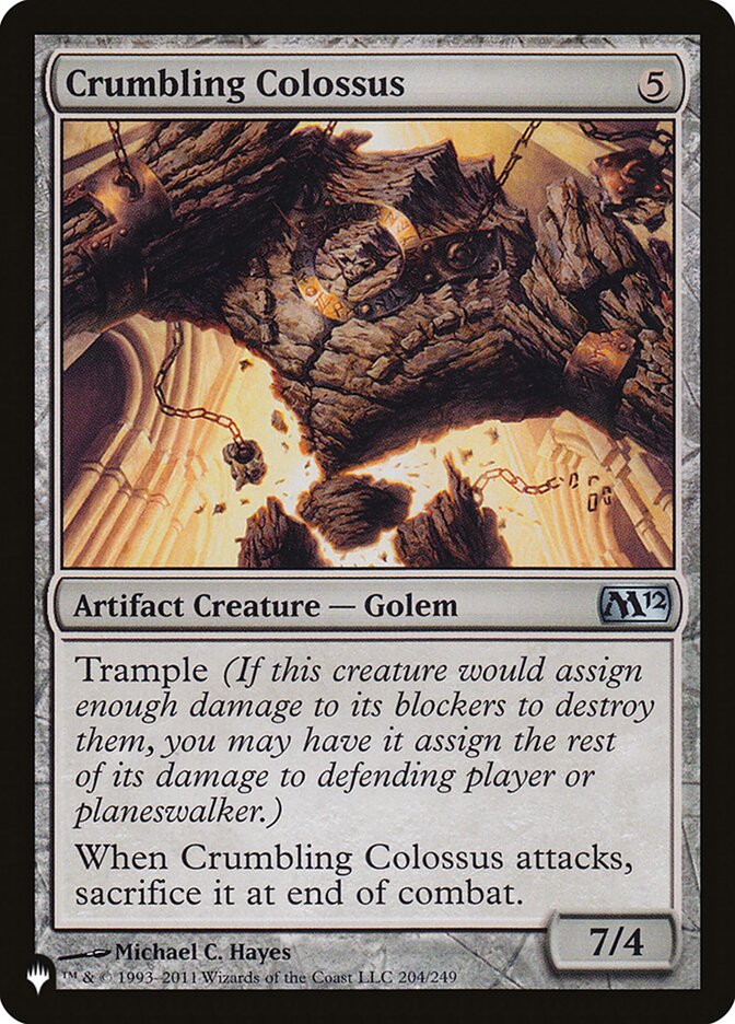 Crumbling Colossus [The List] | Card Citadel