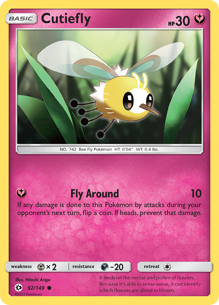 Cutiefly (92/149) [Sun & Moon: Base Set] | Card Citadel
