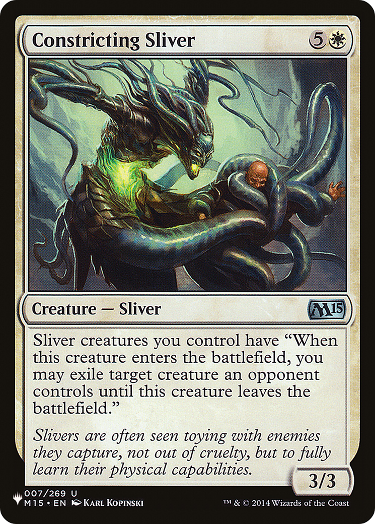 Constricting Sliver [The List Reprints] | Card Citadel