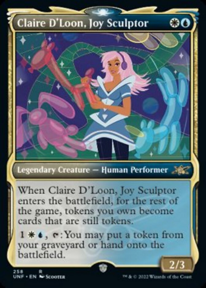Claire D'Loon, Joy Sculptor (Showcase) [Unfinity] | Card Citadel