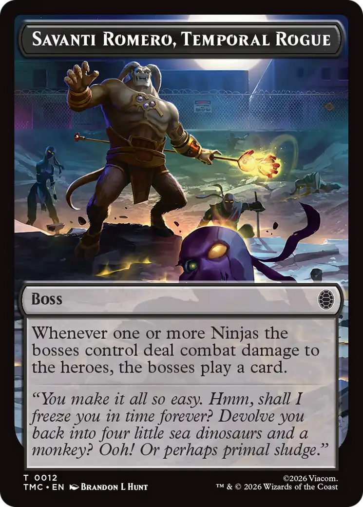Savanti Romero, Temporal Rogue [Teenage Mutant Ninja Turtles Commander Tokens] | Card Citadel