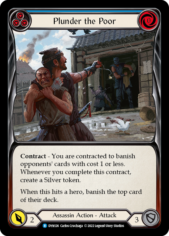 Plunder the Poor (Blue) [DYN126] (Dynasty)  Rainbow Foil | Card Citadel