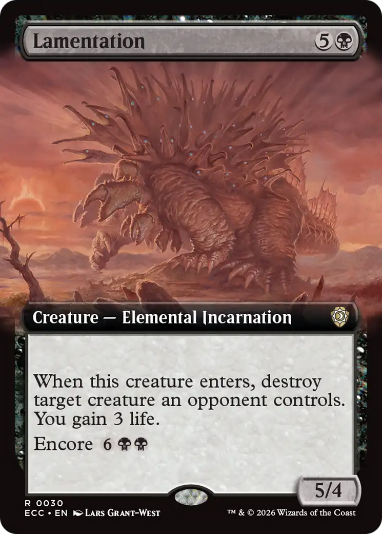 Lamentation (Extended Art) [Lorwyn Eclipsed Commander] | Card Citadel