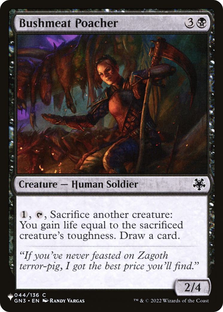 Bushmeat Poacher [The List Reprints] | Card Citadel