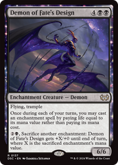 Demon of Fate's Design [Duskmourn: House of Horror Commander] | Card Citadel