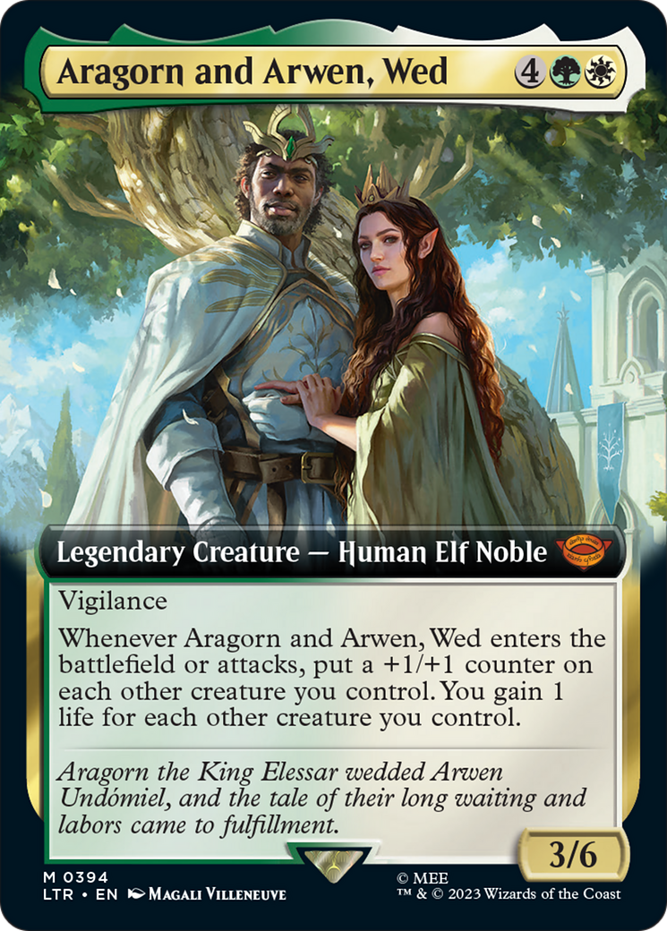 Aragorn and Arwen, Wed (Extended Art) [The Lord of the Rings: Tales of Middle-Earth] | Card Citadel