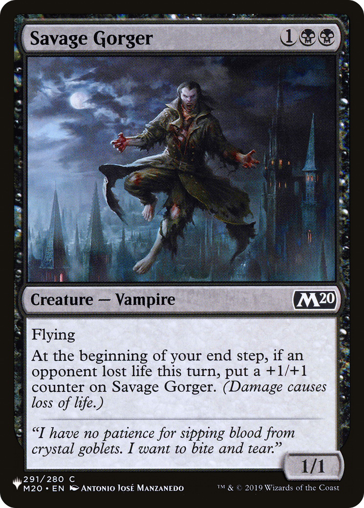 Savage Gorger [The List] | Card Citadel