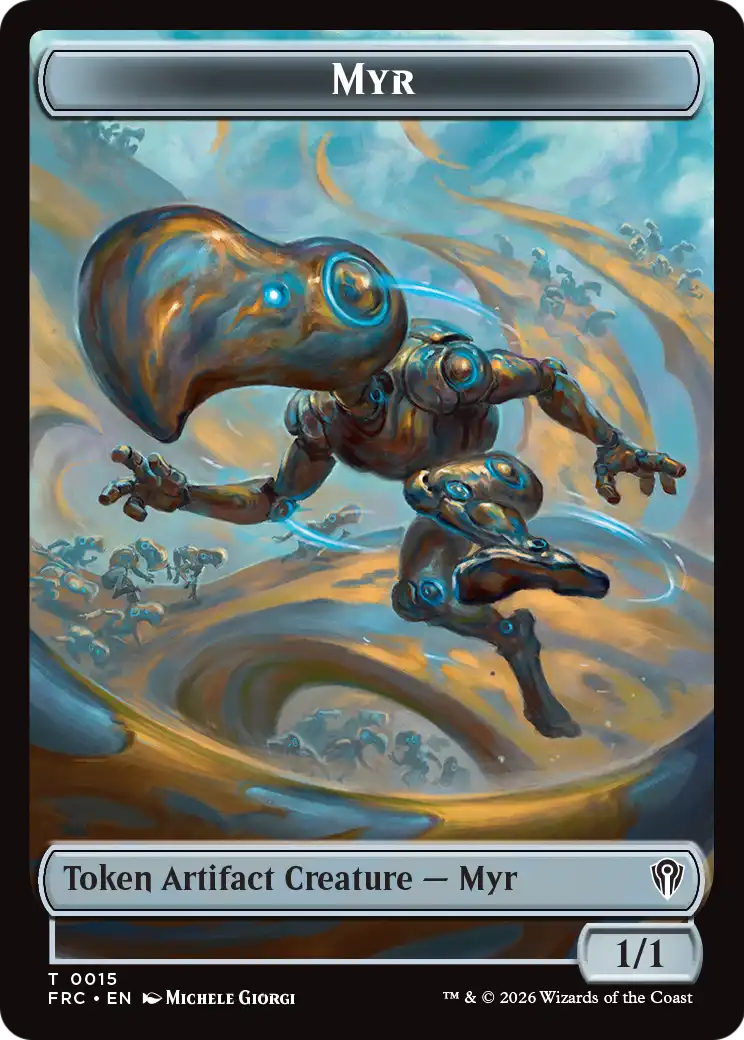 Gingerbrute // Myr Double-Sided Token [Reality Fracture Commander Tokens] | Card Citadel