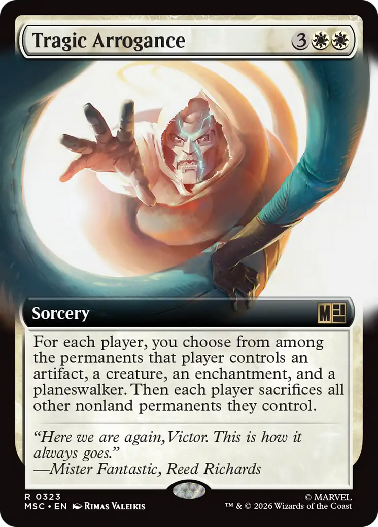 Tragic Arrogance (Extended Art) [Marvel Super Heroes Commander] | Card Citadel