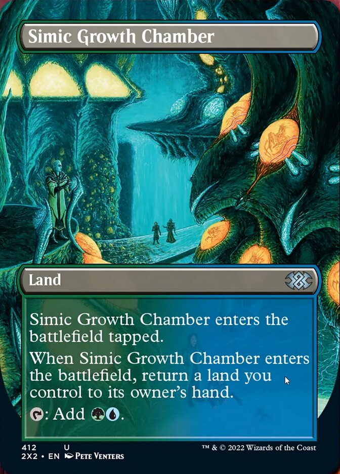 Simic Growth Chamber (Borderless Alternate Art) [Double Masters 2022] | Card Citadel