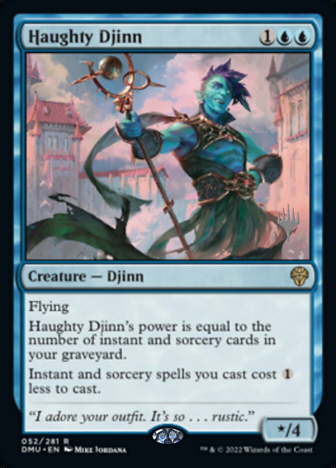 Haughty Djinn (Promo Pack) [Dominaria United Promos] | Card Citadel