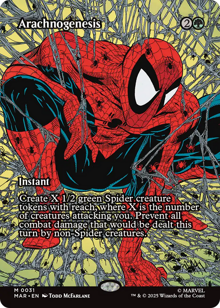 Arachnogenesis (Borderless) [Marvel's Spider-Man: Eternal-Legal] | Card Citadel