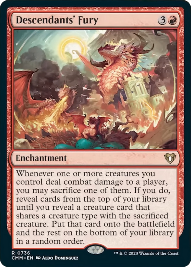 Descendants' Fury [Commander Masters] | Card Citadel