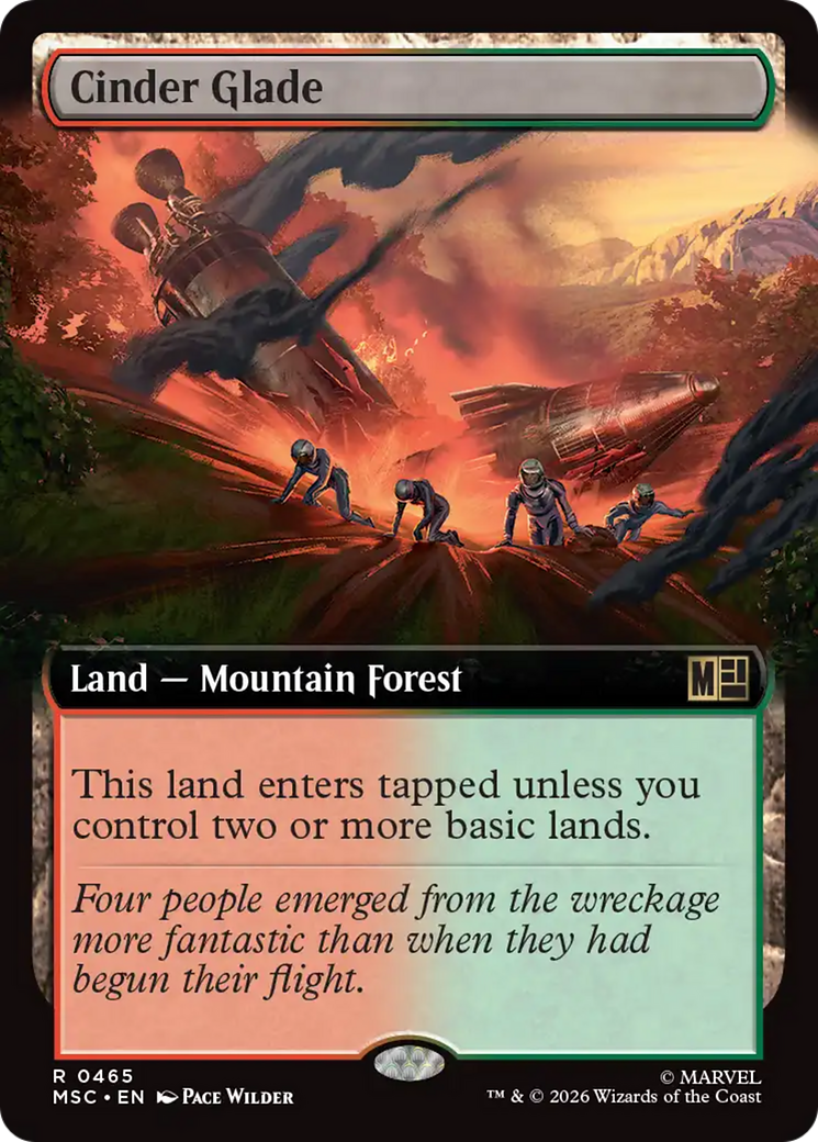Cinder Glade (Extended Art) [Marvel Super Heroes Commander] | Card Citadel