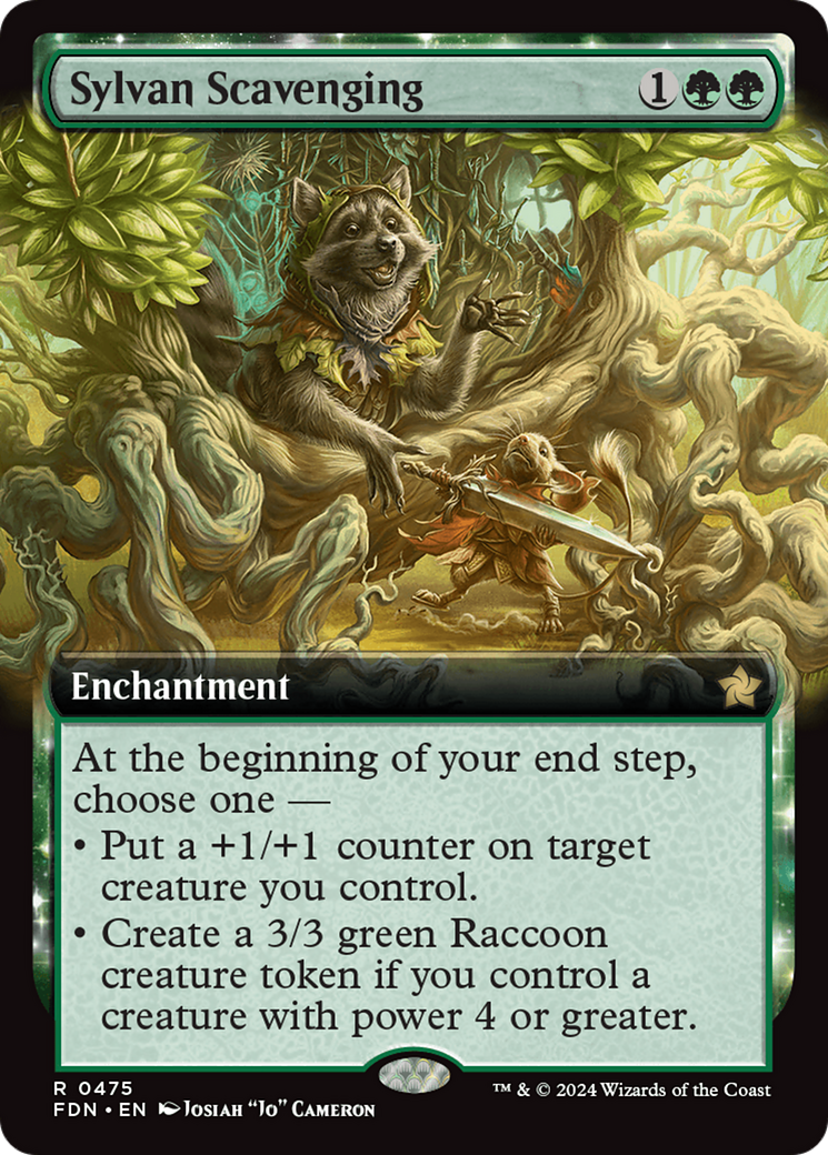 Sylvan Scavenging (Extended Art) [Foundations] | Card Citadel