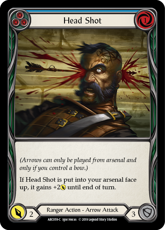 Head Shot (Blue) [ARC059-C] (Arcane Rising)  1st Edition Normal | Card Citadel