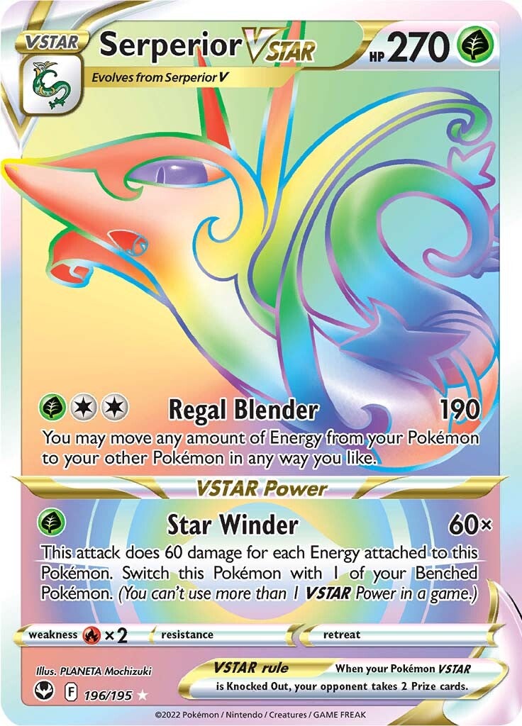 Serperior VSTAR (196/195) [Sword & Shield: Silver Tempest] | Card Citadel