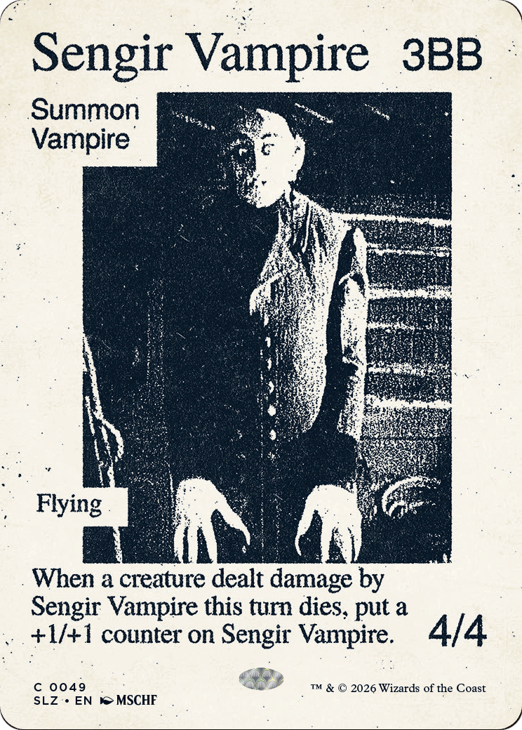 Sengir Vampire (0049) [Secret Lair x MSCHF: The Zeta Set] | Card Citadel