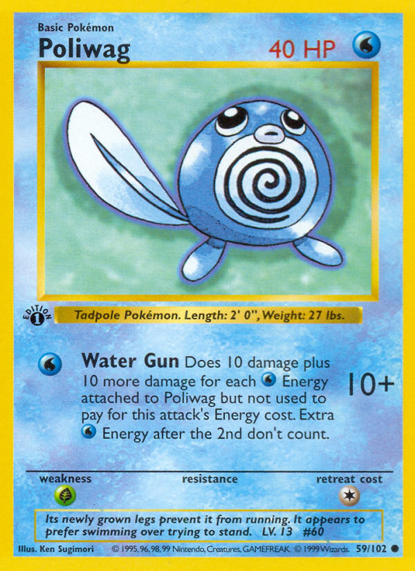 Poliwag (59/102) (Shadowless) [Base Set 1st Edition] | Card Citadel