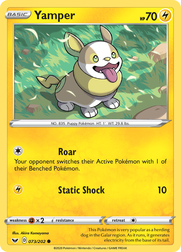 Yamper (073/202) [Sword & Shield: Base Set] | Card Citadel