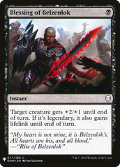 Blessing of Belzenlok [Mystery Booster] | Card Citadel