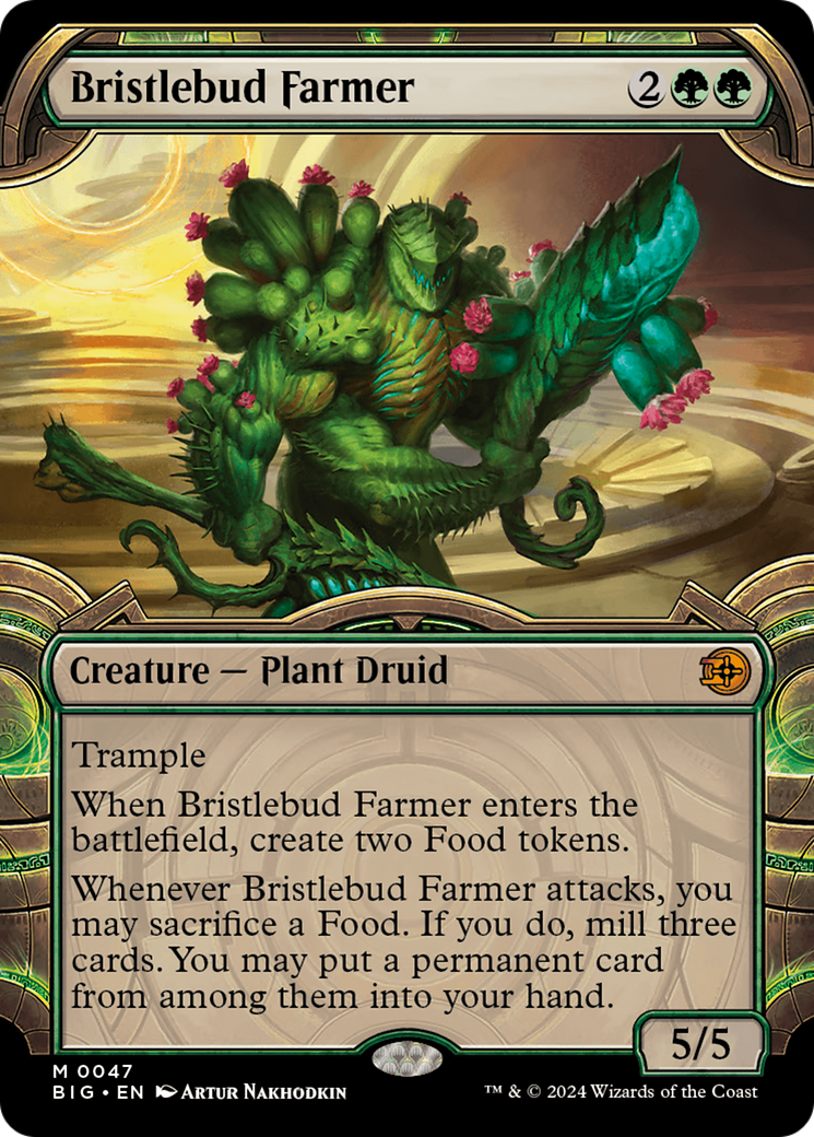 Bristlebud Farmer (Showcase) [Outlaws of Thunder Junction: The Big Score] | Card Citadel