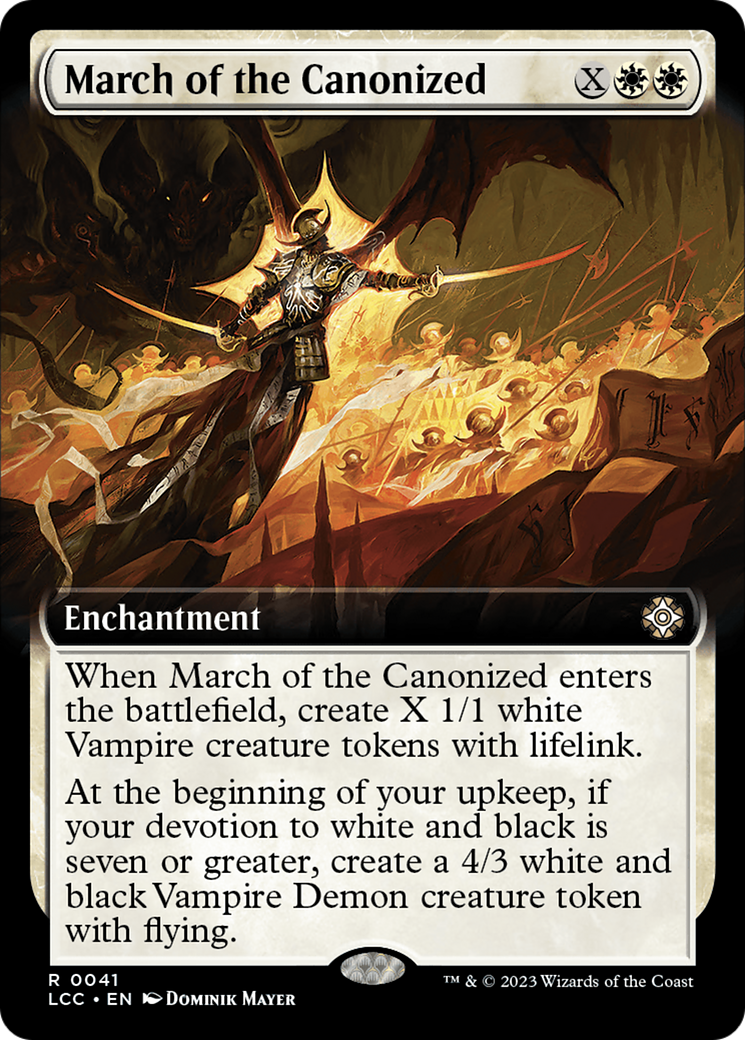 March of the Canonized (Extended Art) [The Lost Caverns of Ixalan Commander] | Card Citadel