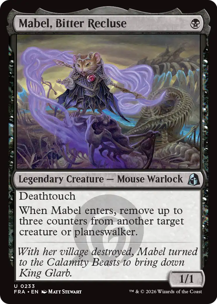 Mabel, Bitter Recluse [Reality Fracture] | Card Citadel