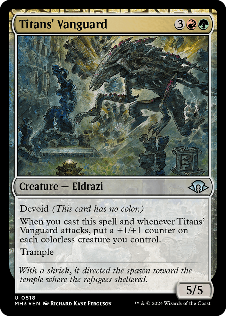 Titans' Vanguard (Ripple Foil) [Modern Horizons 3] | Card Citadel