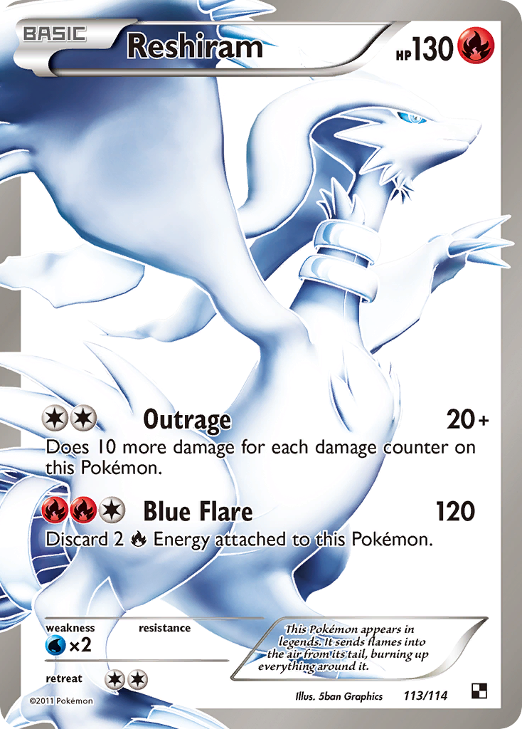 Reshiram (113/114) [Black & White: Base Set] | Card Citadel