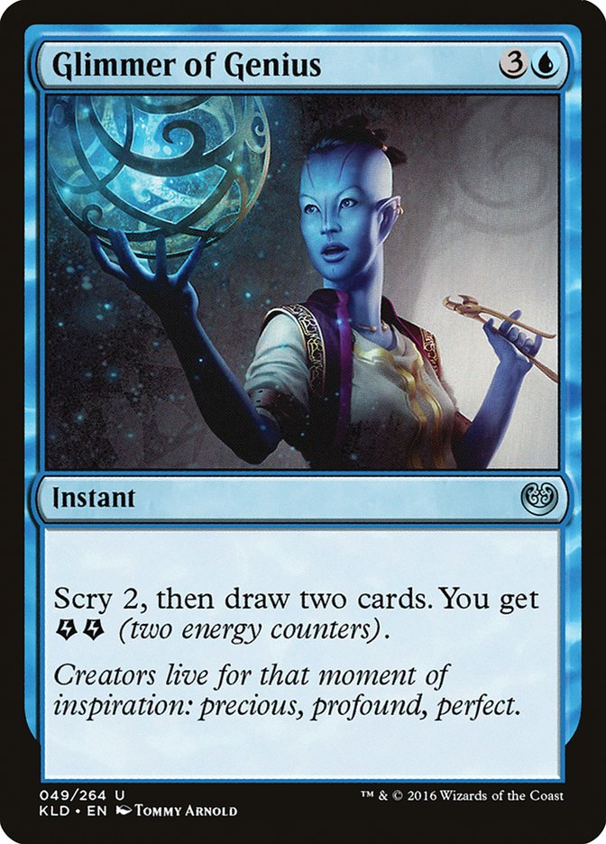 Glimmer of Genius [Kaladesh] | Card Citadel