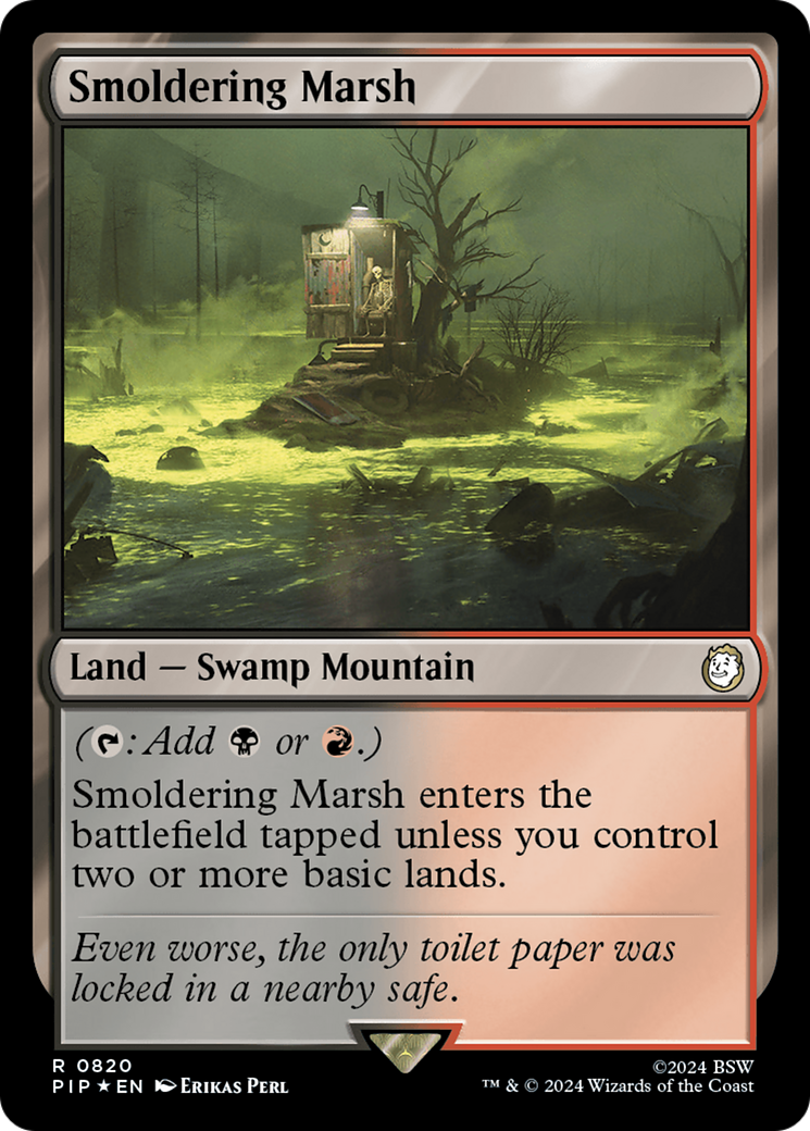 Smoldering Marsh (Surge Foil) [Fallout] | Card Citadel