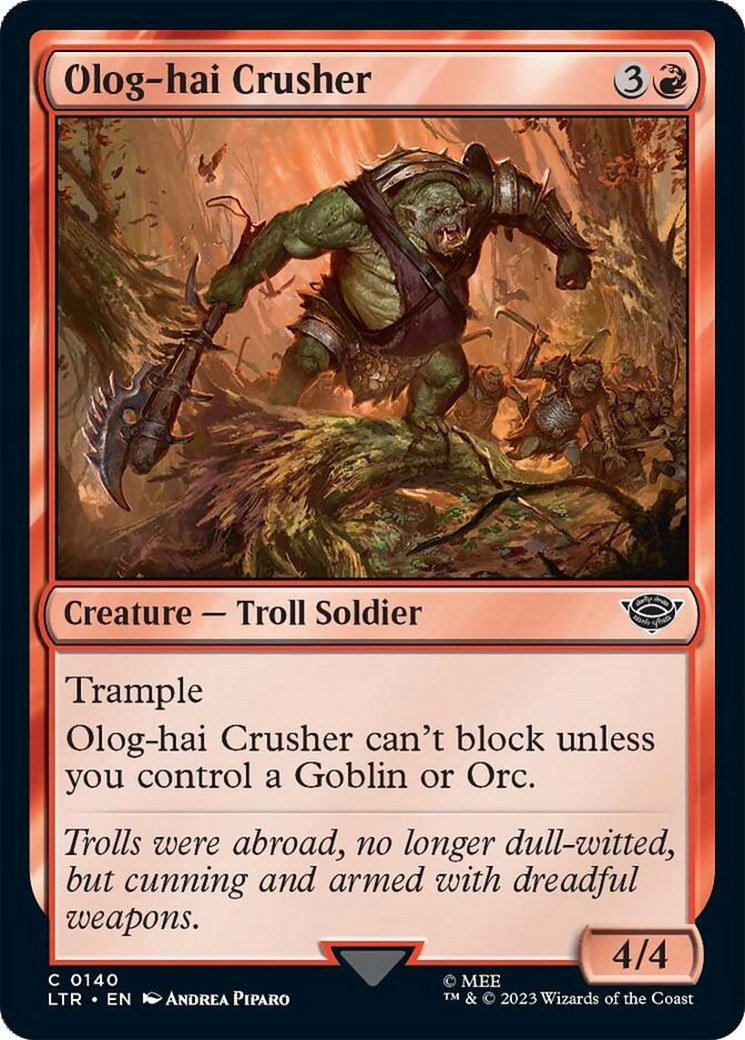 Olog-hai Crusher [The Lord of the Rings: Tales of Middle-Earth] | Card Citadel