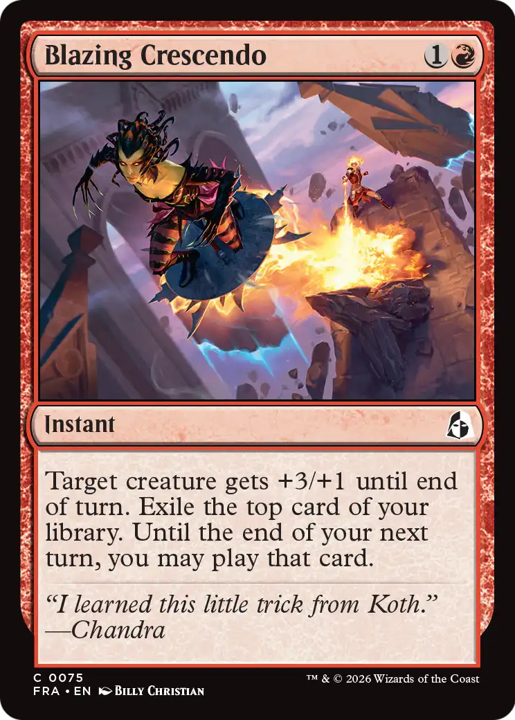 Blazing Crescendo [Reality Fracture] | Card Citadel