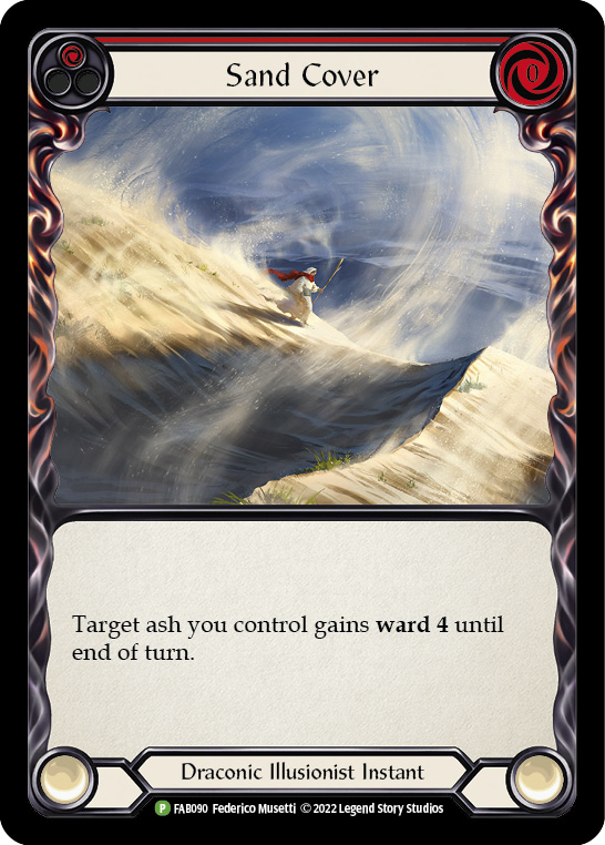 Sand Cover (Red) [FAB090] (Promo)  Rainbow Foil | Card Citadel