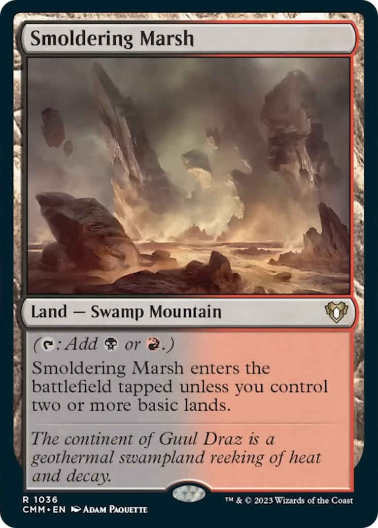 Smoldering Marsh [Commander Masters] | Card Citadel