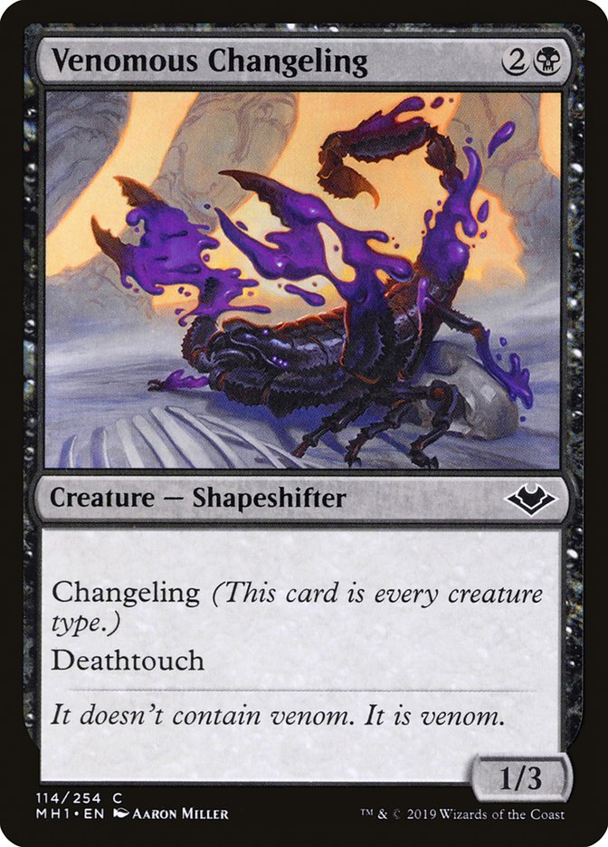 Venomous Changeling [Modern Horizons] | Card Citadel