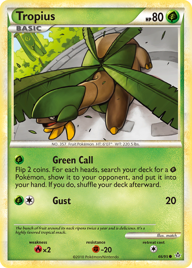 Tropius (66/95) [HeartGold & SoulSilver: Unleashed] | Card Citadel