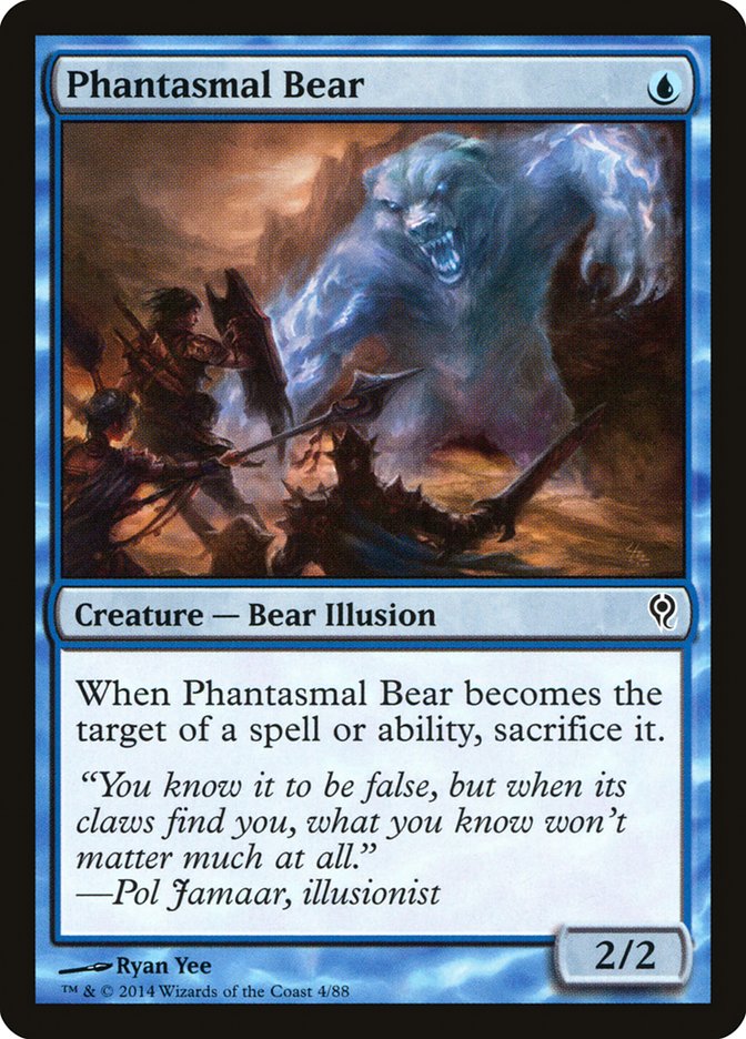 Phantasmal Bear [Duel Decks: Jace vs. Vraska] | Card Citadel