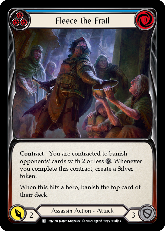 Fleece the Frail (Blue) [DYN138] (Dynasty) | Card Citadel