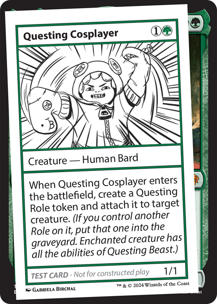 Questing Cosplayer [Mystery Booster 2 Playtest Cards] | Card Citadel