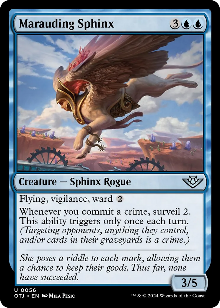 Marauding Sphinx [Outlaws of Thunder Junction] | Card Citadel