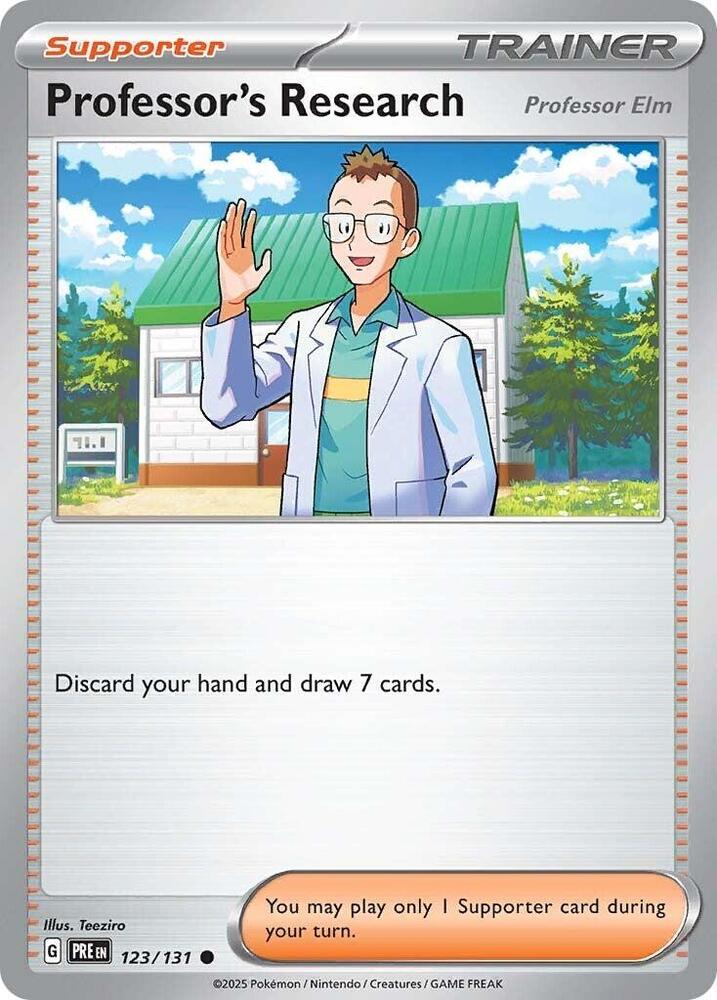 Professor's Research (123/131) [Professor Elm] [Scarlet & Violet: Prismatic Evolutions] | Card Citadel