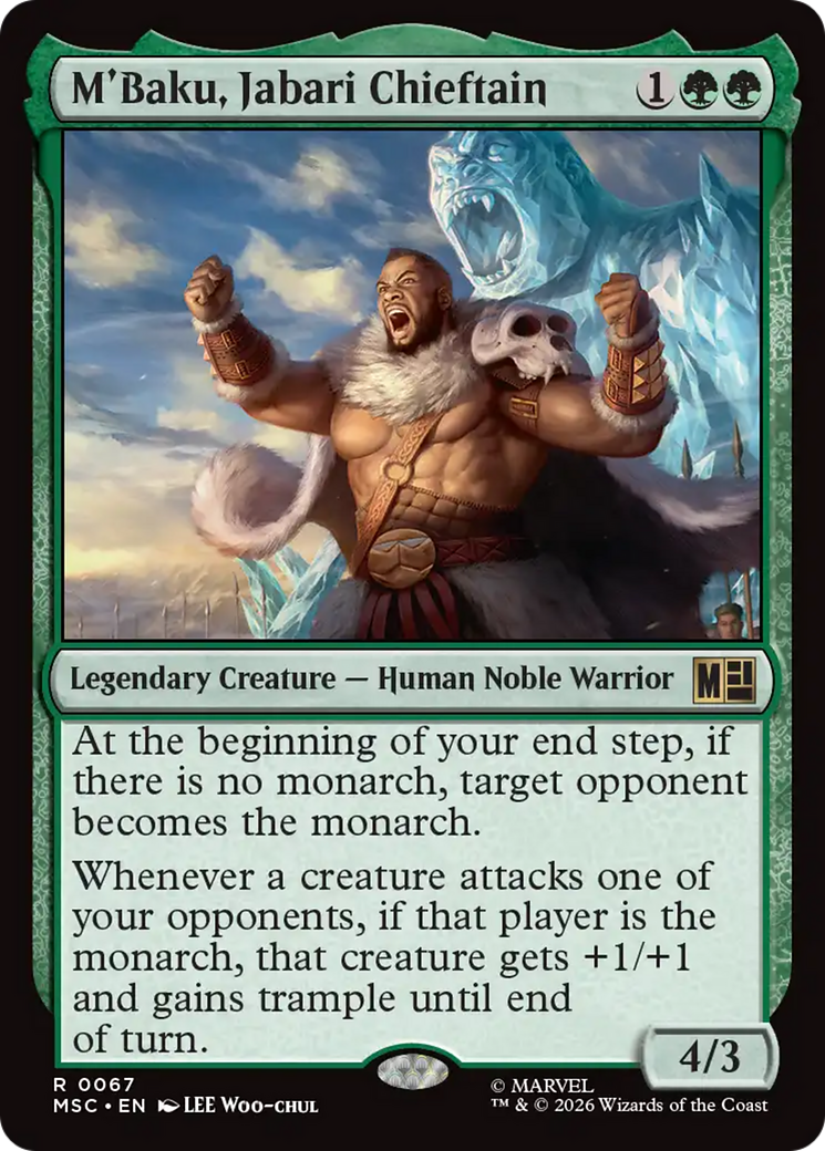 M'Baku, Jabari Chieftain (Surge Foil) [Marvel Super Heroes Commander] | Card Citadel