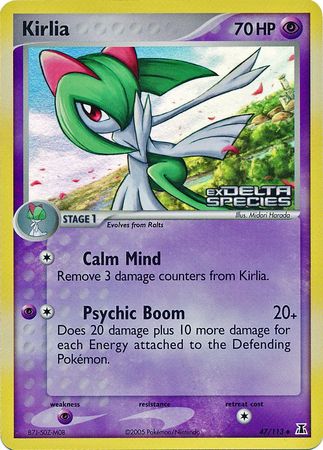 Kirlia (47/113) (Stamped) [EX: Delta Species] | Card Citadel