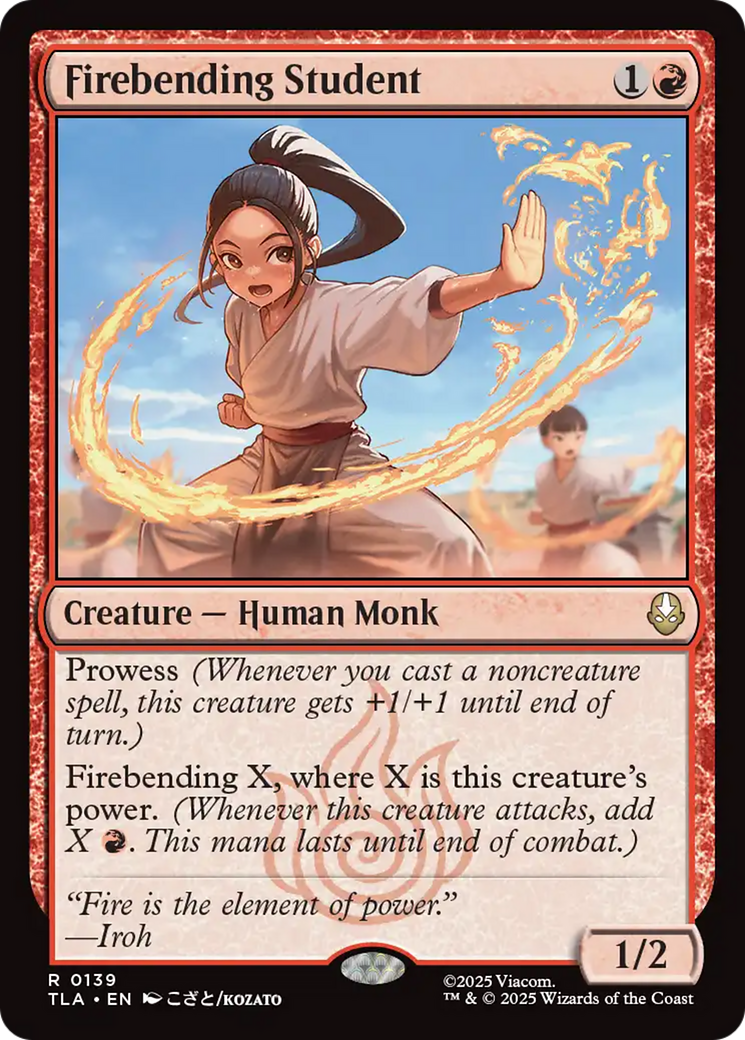 Firebending Student [Avatar: The Last Airbender] | Card Citadel