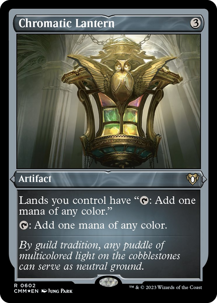 Chromatic Lantern (Foil Etched) [Commander Masters] | Card Citadel