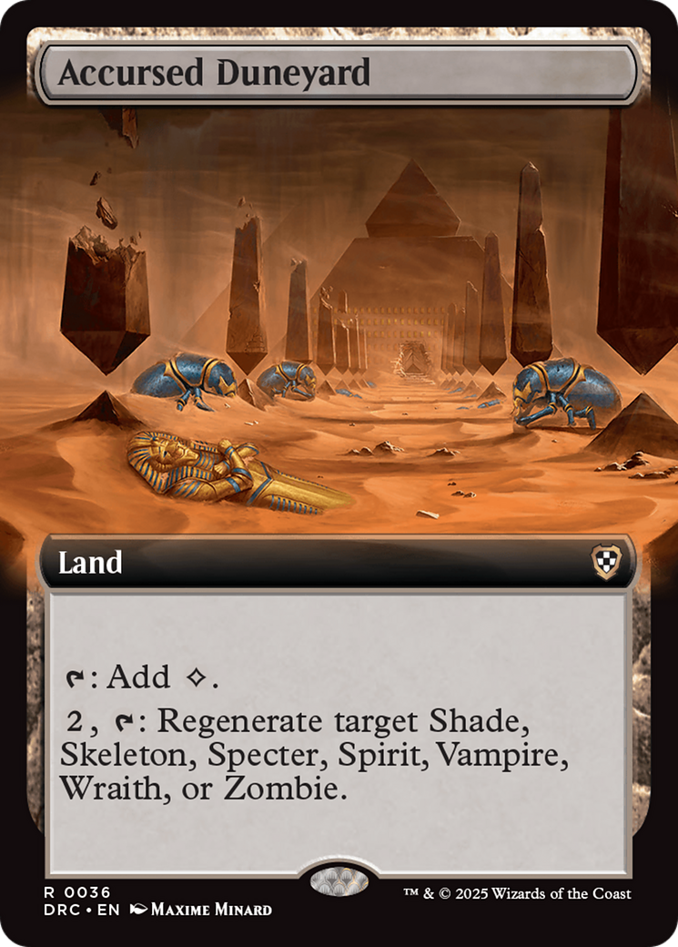 Accursed Duneyard (Extended Art) [Aetherdrift Commander] | Card Citadel