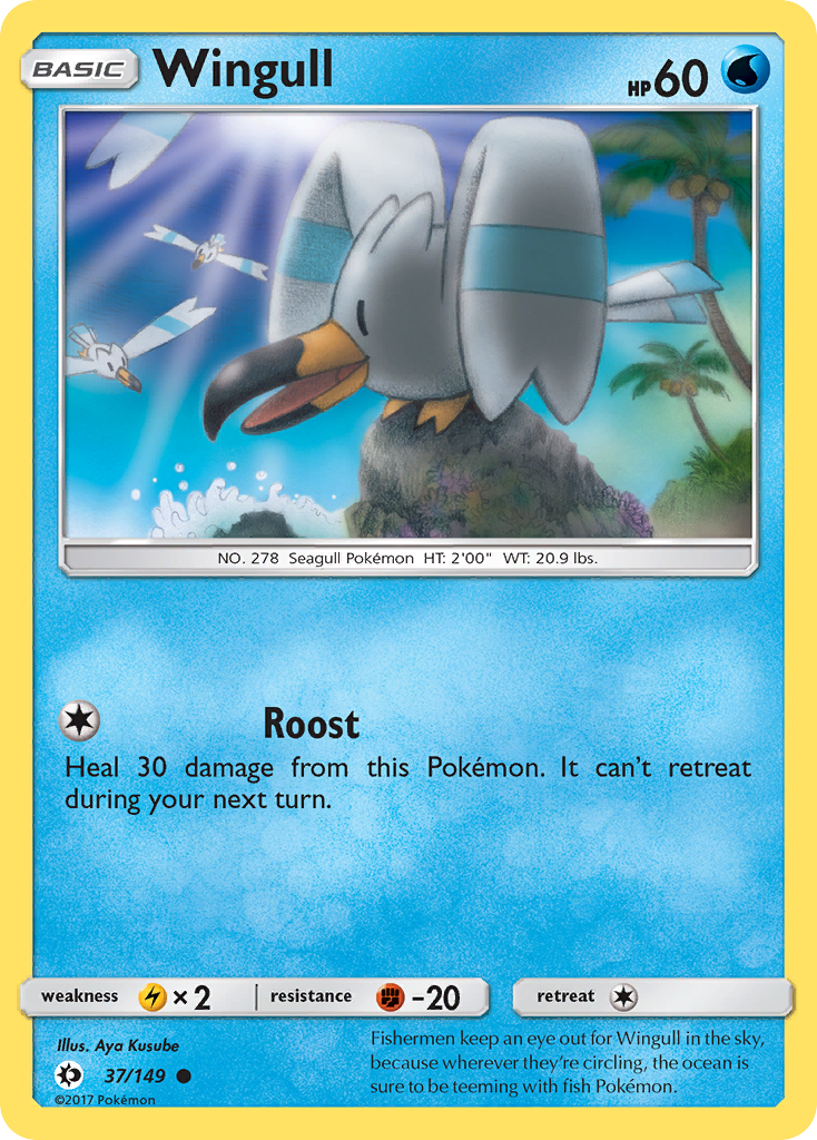 Wingull (37/149) [Sun & Moon: Base Set] | Card Citadel